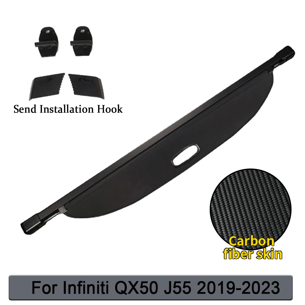 

Для Infiniti QX50 QX55 J55 2019 2020 2021 2022 2023, задняя крышка багажника, выдвижной щиток, абажур, аксессуары для салона автомобиля