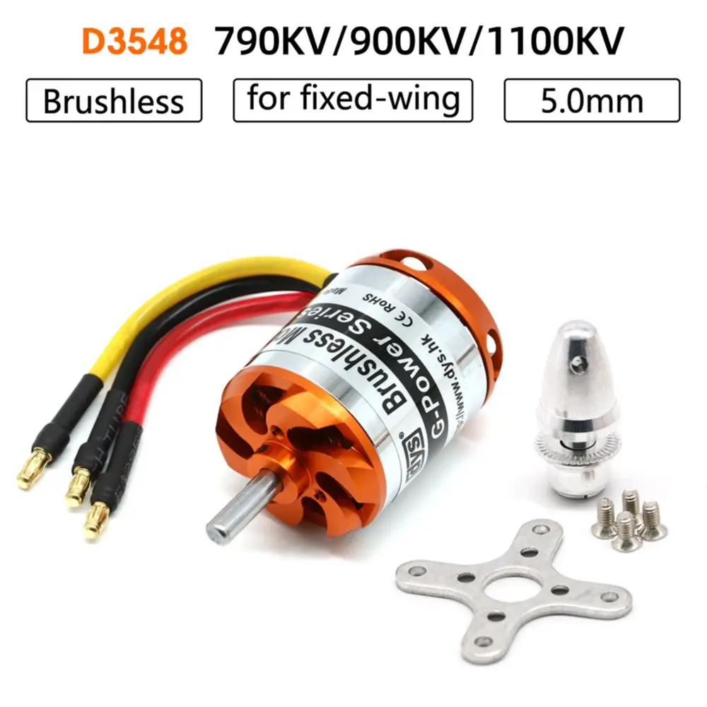 DYS D3548 3548 790KV 900KV 1100KV 3-5S Lipo FPV Бесщеточный двигатель 5 мм вал 156g 35*48 мм Большой упорный для радиоуправляемых квадрокоптеров дронов