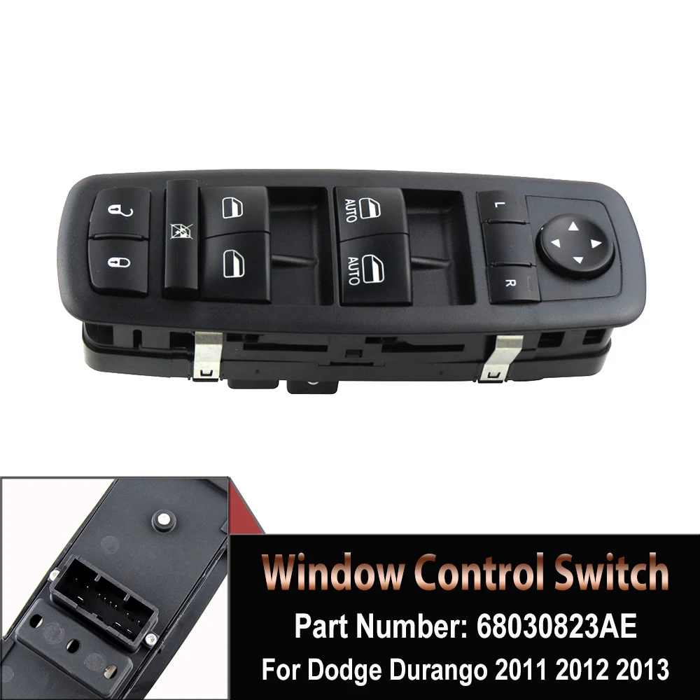 

Car Power Master Window Switch Button For Dodge Durango Jeep Grand Cherokee 2011 2012 2013 OE#68030823AE 68030823AB 68030823AC