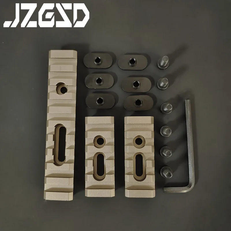 

Tactical CNC 5/10 Slots 20mm Picatinny Rail for Mlok Handguard Rifle Scope Mount Base Rail Hunting Airsoft Accessories