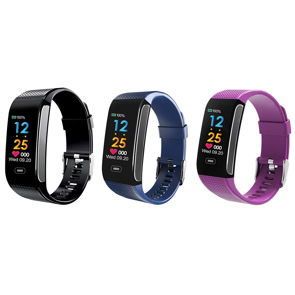 

CK18S 0.96in IPS Screen Blood Pressure Heart Rate Monitor Smart Bracelet-203742