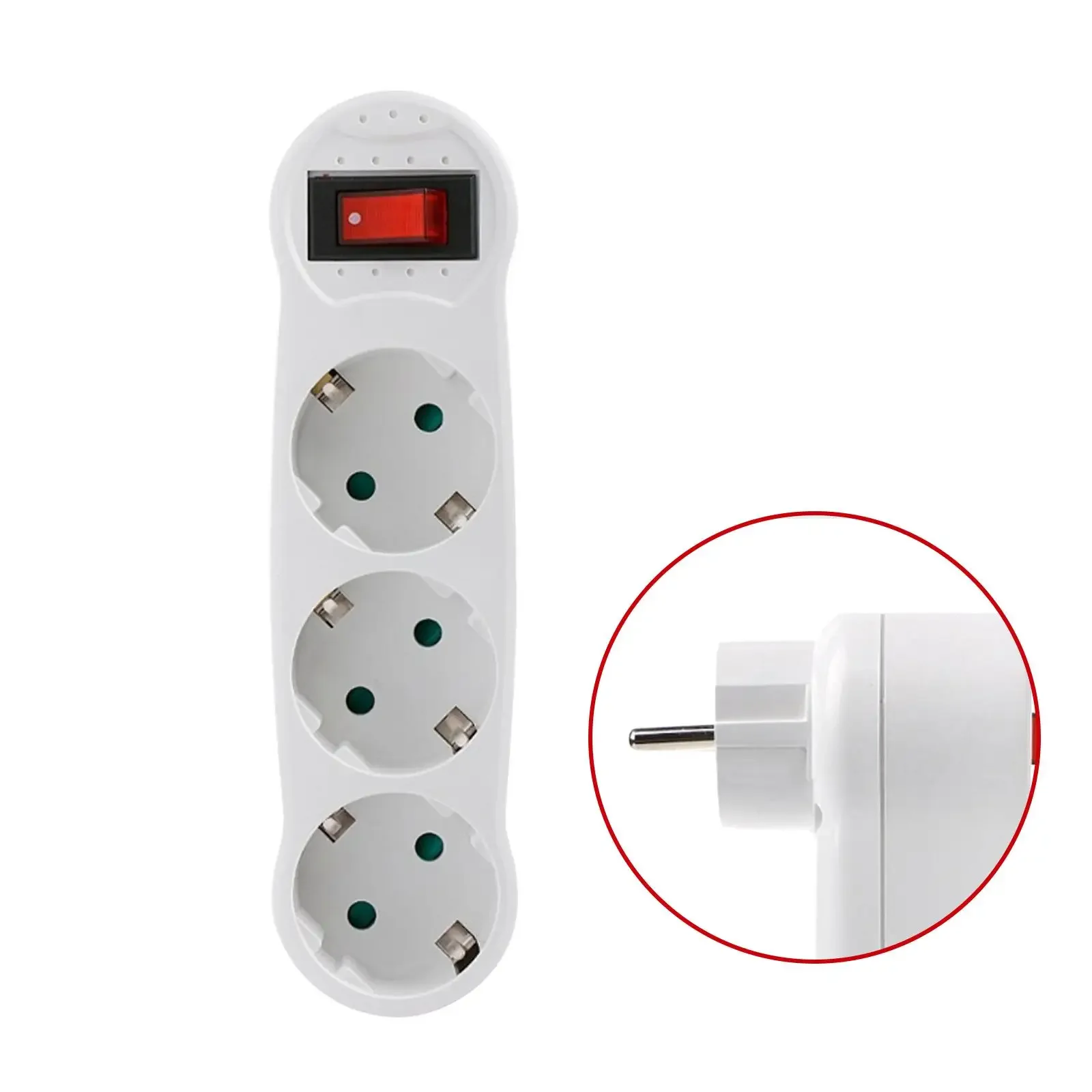 

GRWIBEOU Расширяющий адаптер розетки с выключателем 220В