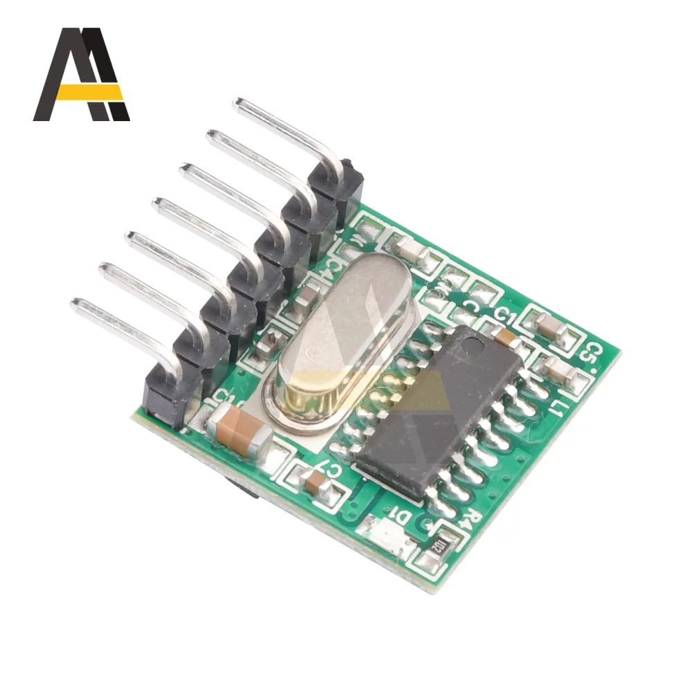 

433mhz Wireless Voltage Coding Transmitter Decoding Module 4 Channel Output for 433Mhz Remote Controller DIY
