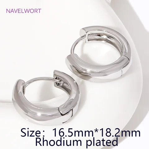 Серьги-кольца NAVELWORT золотые позолоченные