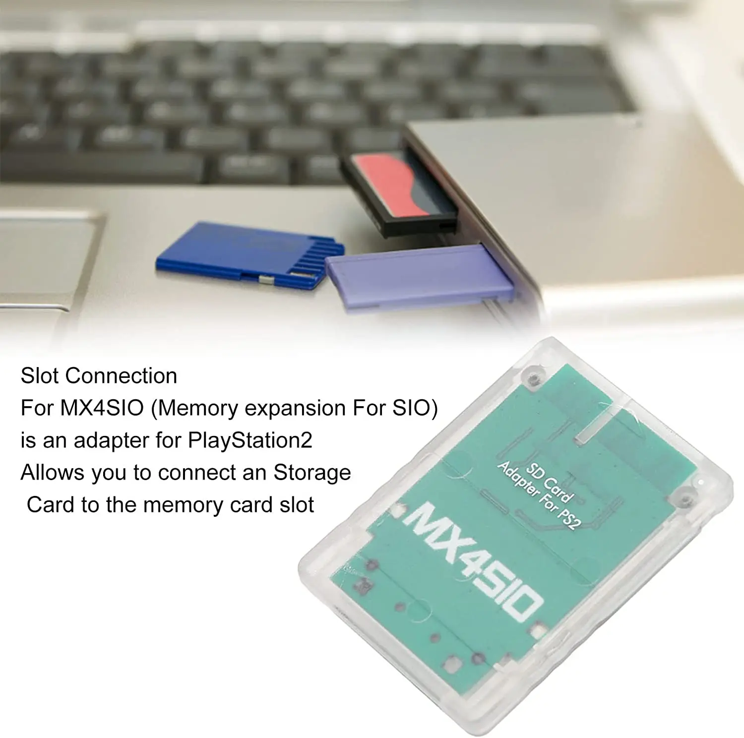 

Прозрачный кардридер для PS2 MX4SIO SIO2SD безопасный цифровой TF адаптер карты памяти
