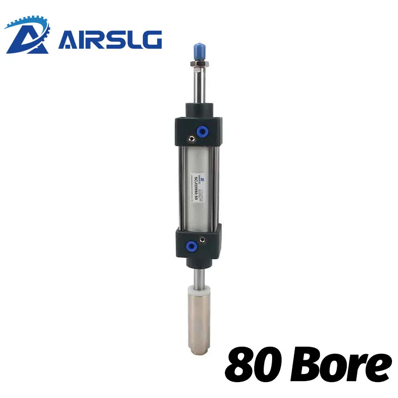 

Стандартный пневматический цилиндр SCJ с двойным штоком, регулируемые поршни SCJ80x50 75 100 150 200-50-S, Тяговая тяга, Тип Airtac