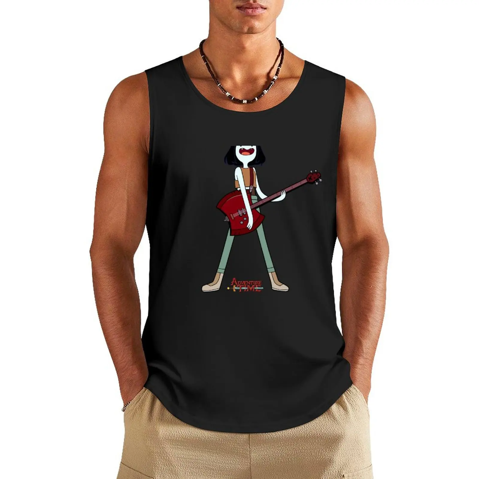 Время приключений? Мужские рубашки без рукавов Marceline Tank Top спортивные