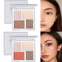 new 4 colors highlighter glitter palette for professional illuminator face contour makeup brighten glitter eyes shadow palette