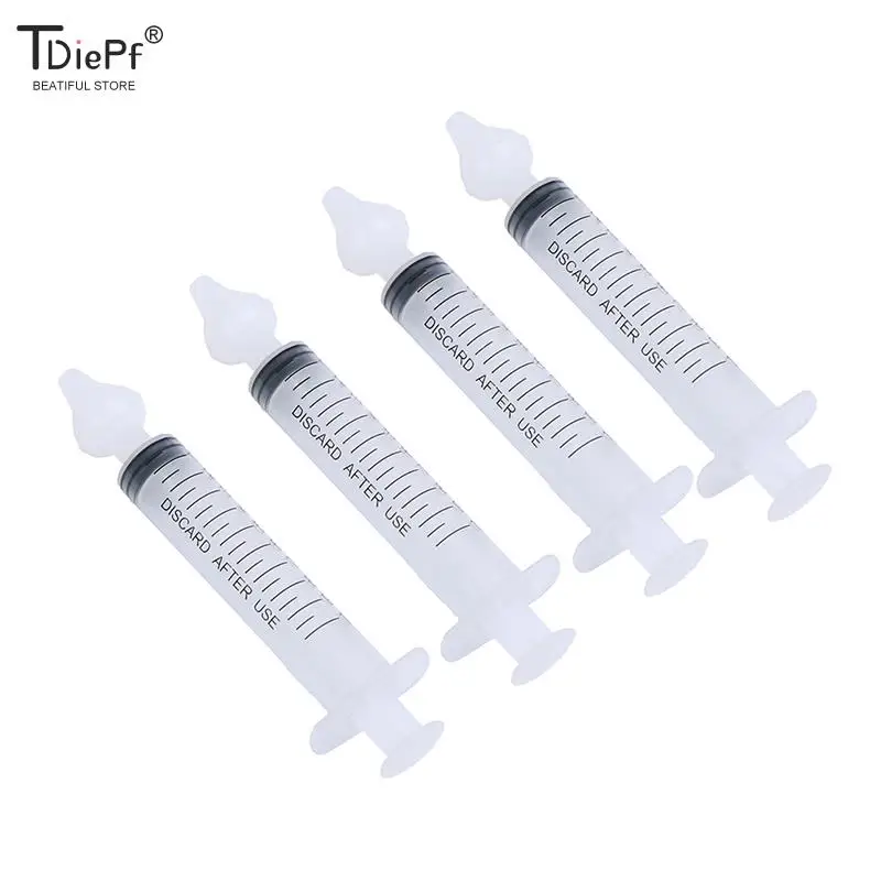 

1/2/4/5PCS Nasal Irrigator Baby Nose Clean Needle Tube Infant Baby Care Nasal Aspirator Cleaner 10ML Baby Rhinitis Nasal Washer