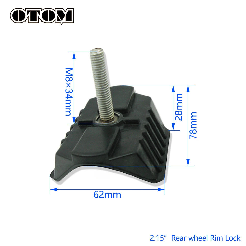 

Замок для колеса мотоцикла OTOM, защитный болт для внутренней шины, для питбайков и мотокросса, 1.6, 1.85, 2.15 дюйма