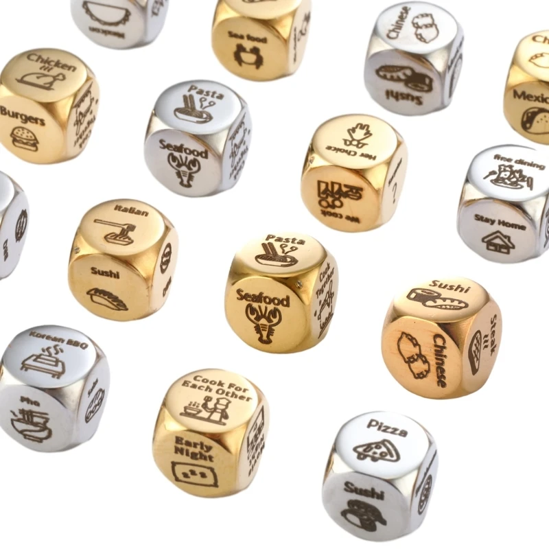 Кубики для принятия решений о еде кубики из нержавеющей стали свидания и ночи