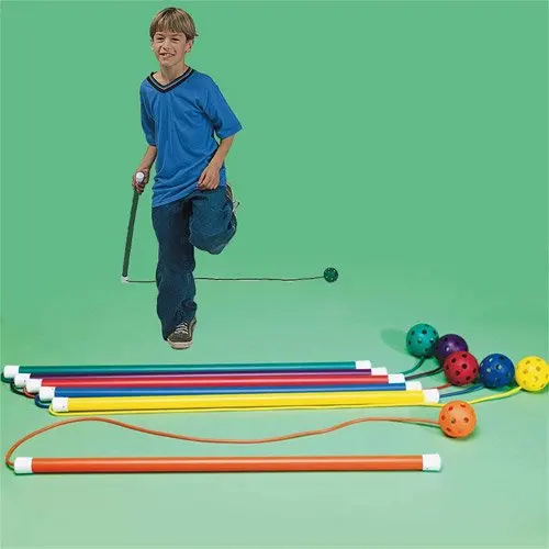 

Colorful Plastic Stakes Twirl `N` Jump 6-Pack Colorful Plastic Stakes for Family Fun and Active Play