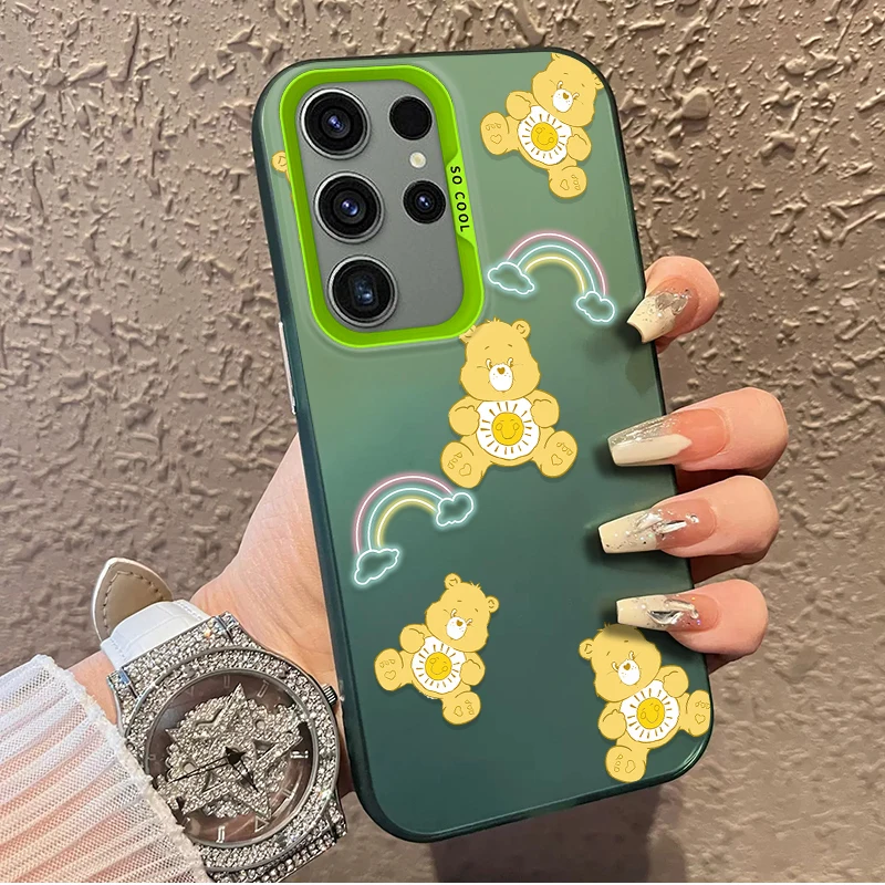 Фото Матовый чехол C-Cares B-Bears для Samsung Galaxy S25 S24 S23 S22 Ultra S21 Plus S20 FE A73 A72 A71 A56 A55 A54 A53 Acrylic Cover №2