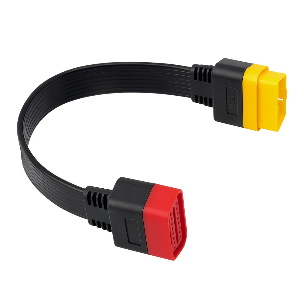 

OBDII OBD II 2 Extension Cable 16 Pin Male to Female Connector Diagnostic Extender for X431 Bluetooth-compatible Car Scanner