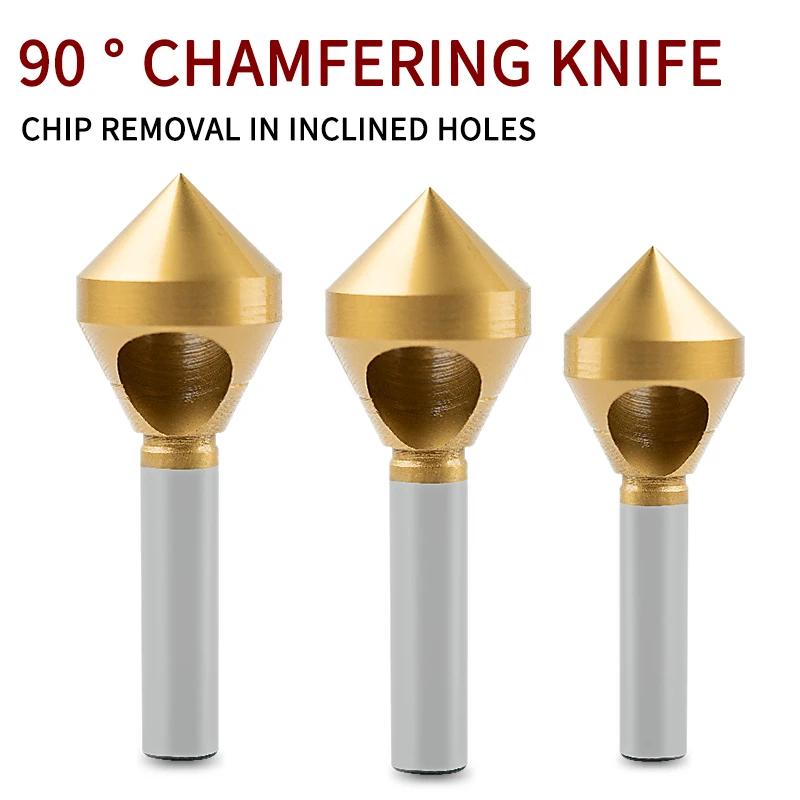 

M35 Cobalt Coated High Speed Steel Material 90 Degree Chip Groove And Hardness Reaming Deburring Bevel Hole Chamfering Knife