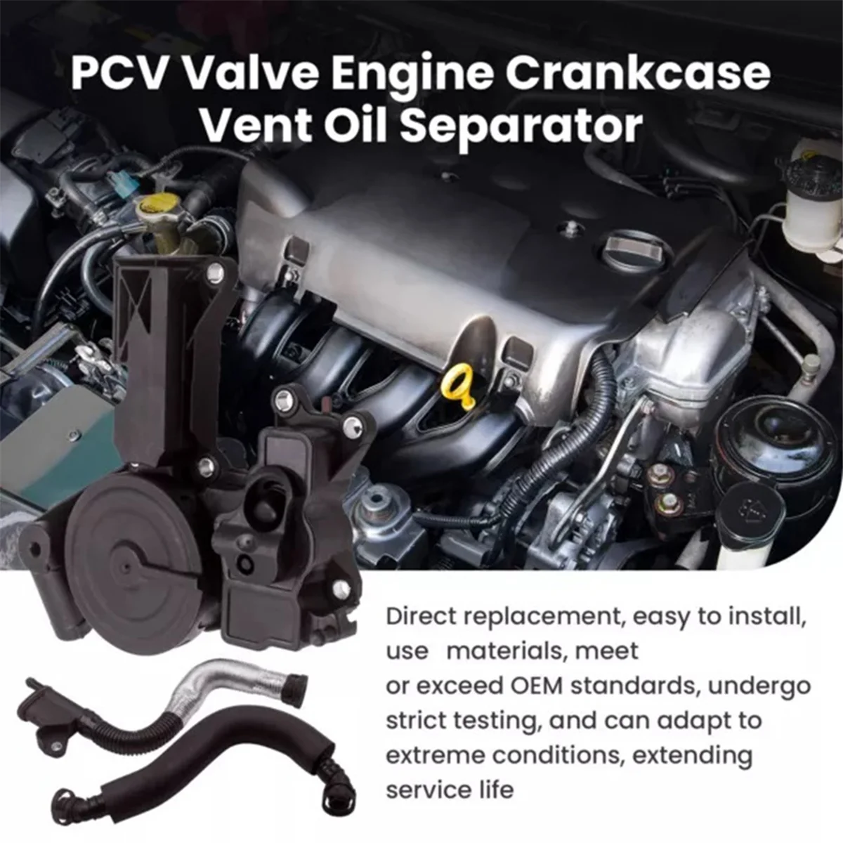 Автомобильный маслоотделитель клапан PCV в сборе вентиляционный шланг для B6 Golf Seat
