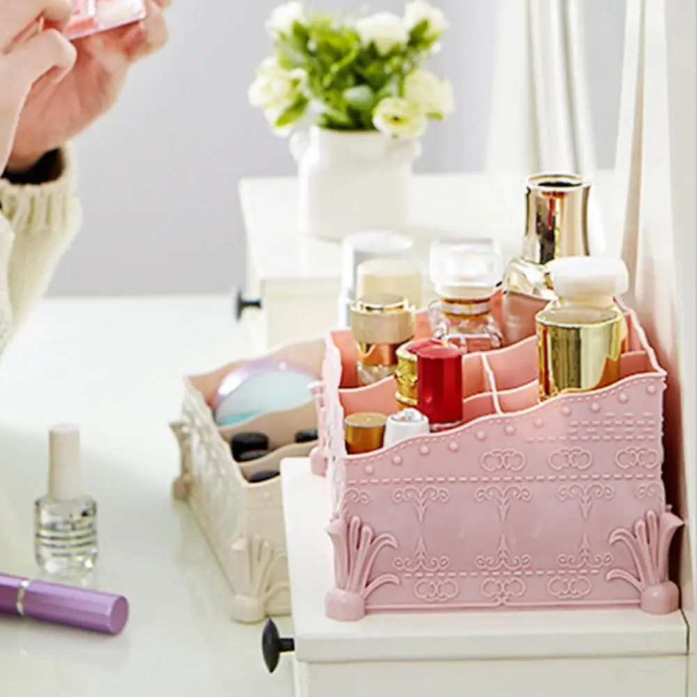 Большая корзина для хранения косметики из АБС-пластика универсальный органайзер
