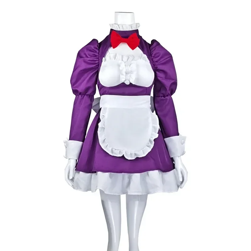 Maid-fuku Kamen Косплей Костюм Аниме High-Rise Invasion Tenkuu Shinpan Женское платье горничной Полный