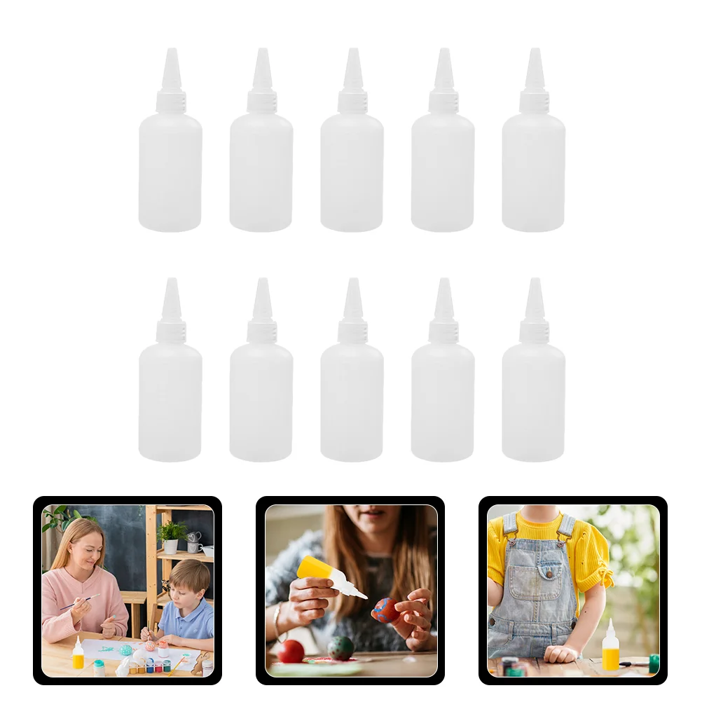 

20 Pcs Pointed Mouth Bottle Condiment Containers Hair Dye Bottle Ink Bottle Oil Applicator Bottle Plastic Hair Dispenser Bottle