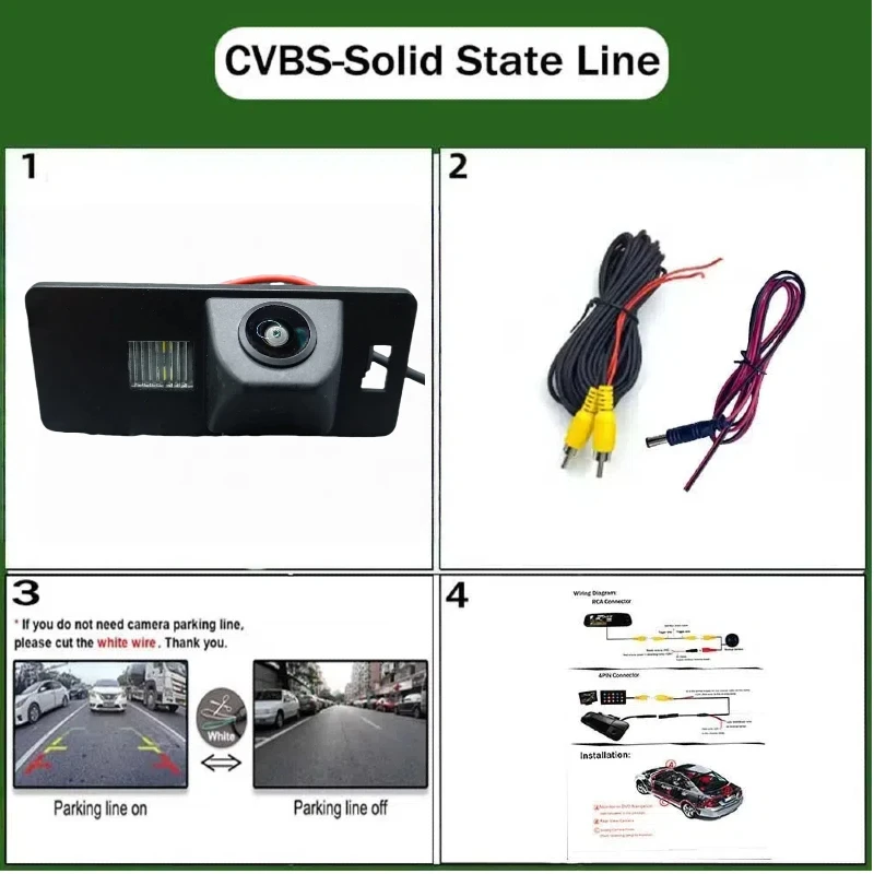 

Камера заднего вида для Audi A1 / A4 (B8) / A5 S5 Q5 TT вместо Оригинального заводского номерного знака/камеры заднего вида