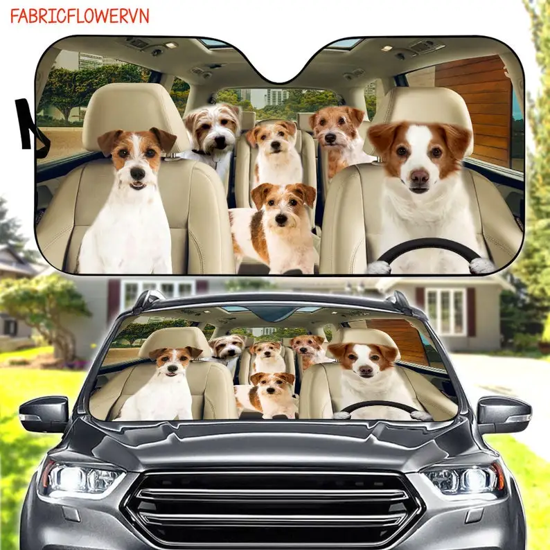 

Kromfohrlander Car Sunshade, Kromfohrlander Car Decoration, Dog Windshield, Dog Lovers Gift, Dog Car Sunshade, Gift For Mom, Gif