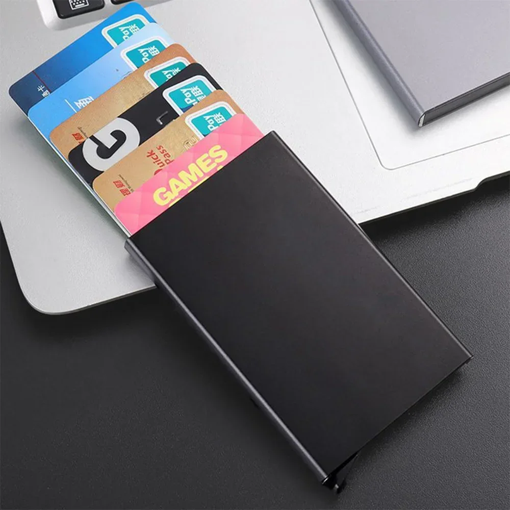 Противоугонная идентификационная кредитная карта минималистичные алюминиевые