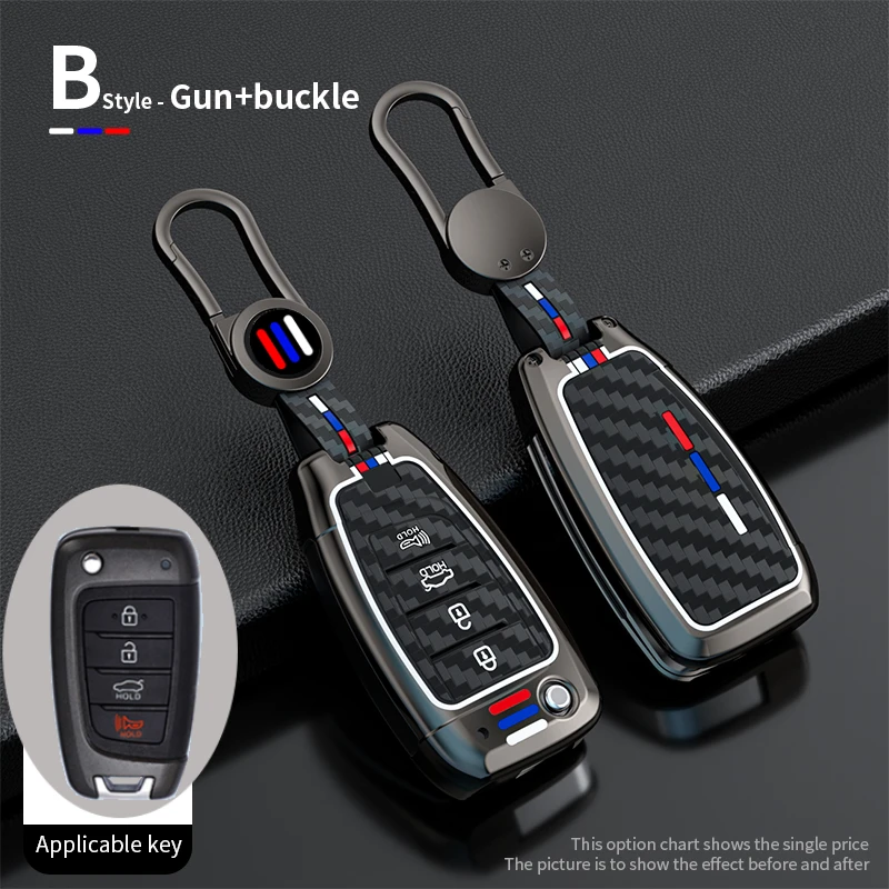 

Автомобильный пульт дистанционного управления из сплава для Hyundai Tucson 2022 2023 Accent Solaris Elantra I30 I35 I40 Kona Celesta Sonata Creta Key Cover