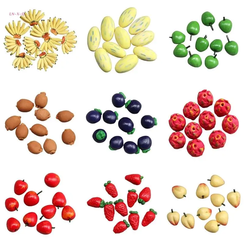 

Аксессуары для кукольного домика 51BA 1:12, тропические фрукты, кухня, еда, декоративная модель игрушки