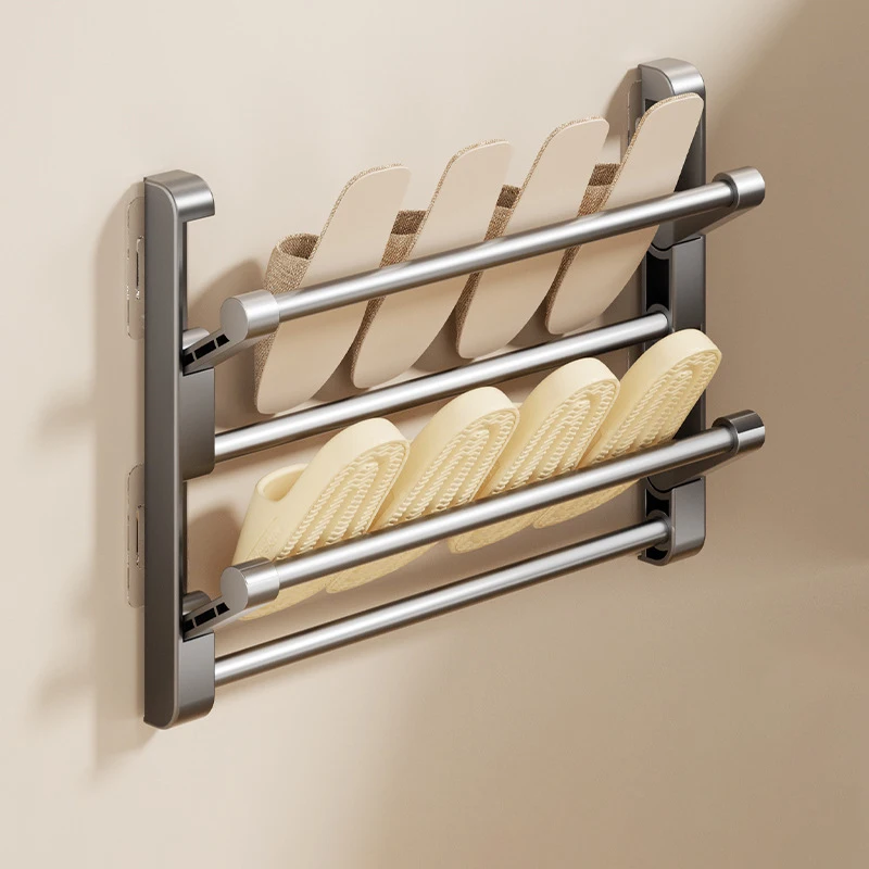 

Складной Узкий Многофункциональный Органайзер Для Обуви Для Прихожей И Ванной Комнаты – Пластиковая Система Хранения Для Тапо...