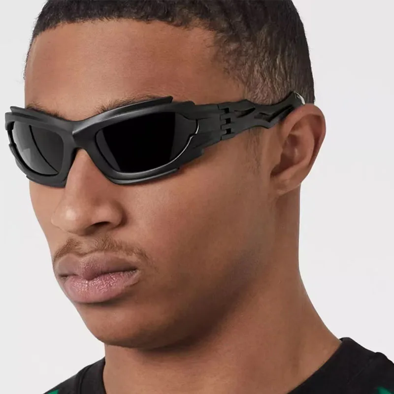 

Уникальные мужские солнцезащитные очки Новинка Y2K спортивные очки в стиле панк мужские модные роскошные брендовые дизайнерские затемненные очки UV400