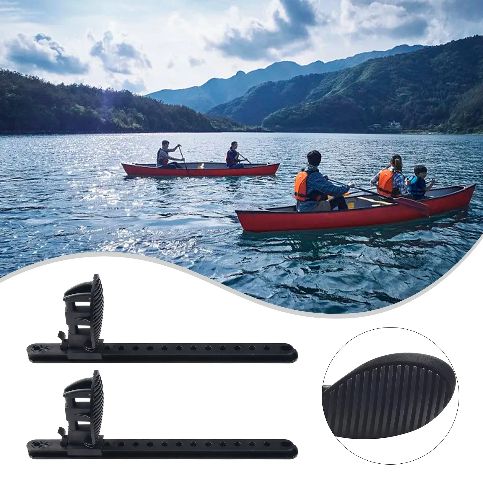 

Brace Pedal Foot 1pair 41.5 Cm / 16.3 Inches Accessories Adjustable Canoe High Quality Kayak Locking Ship Plastic