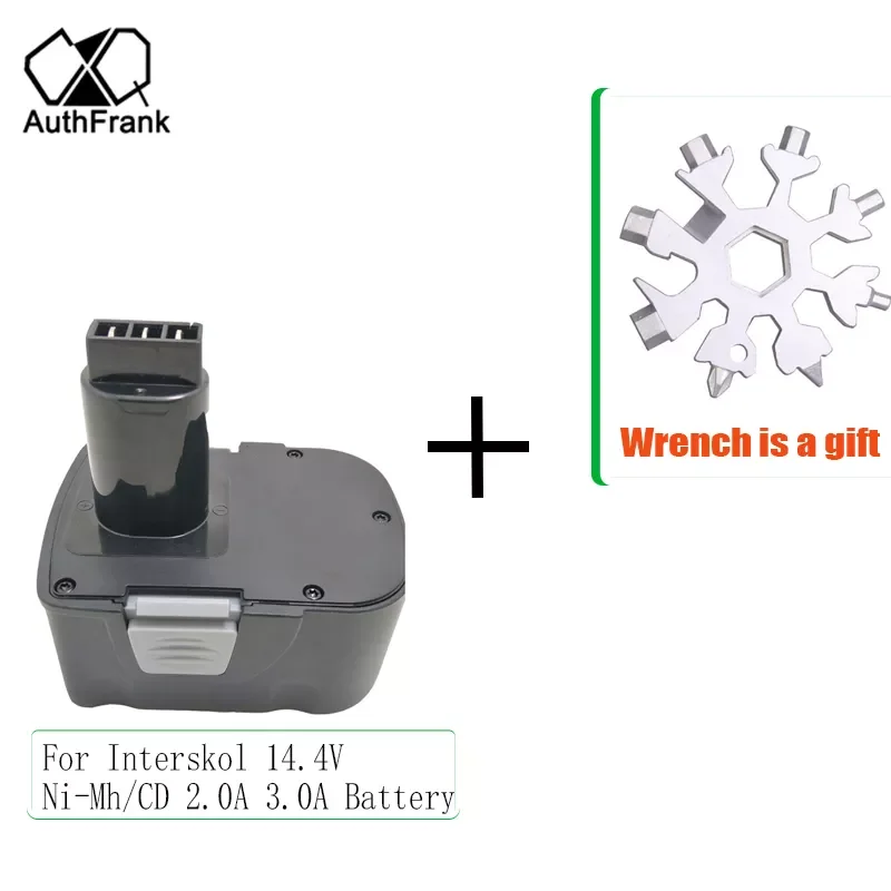 

2023New Laipuduo For Interskol 14.4V H14 2/3Ah Ni-CD DA-13 / 14.4E Power Tool Replacement Battery Cordless Drill