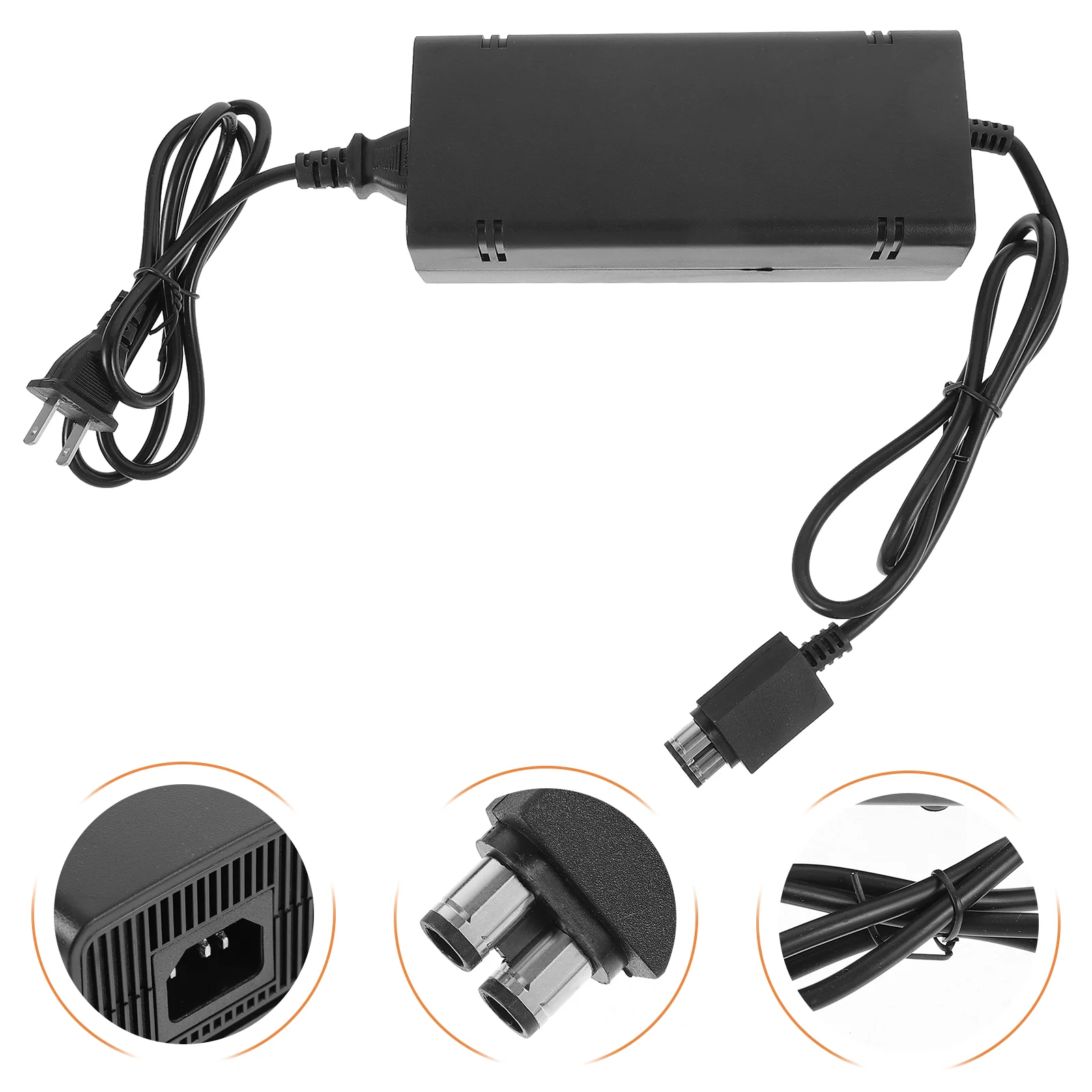 

Power Supply Power Power Adapter Cable Compatible for 360 Slim with US Plug (Black)