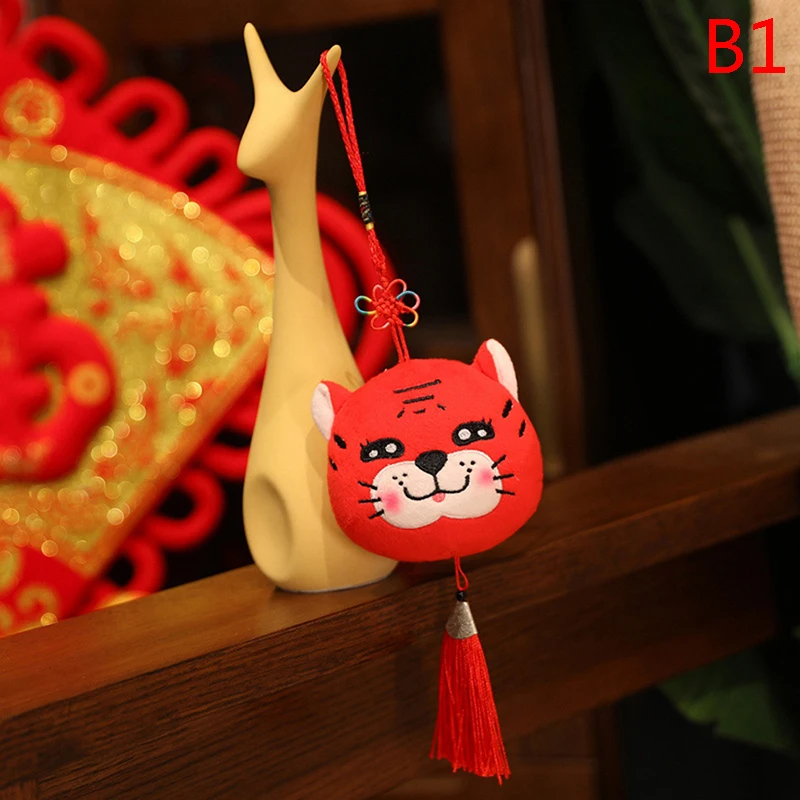 

1pc Kawaii Tiger Pendant Fashion 2022 New Year Tiger Mascot Pendant Festive Tiger Plush Toy For Children's Gift