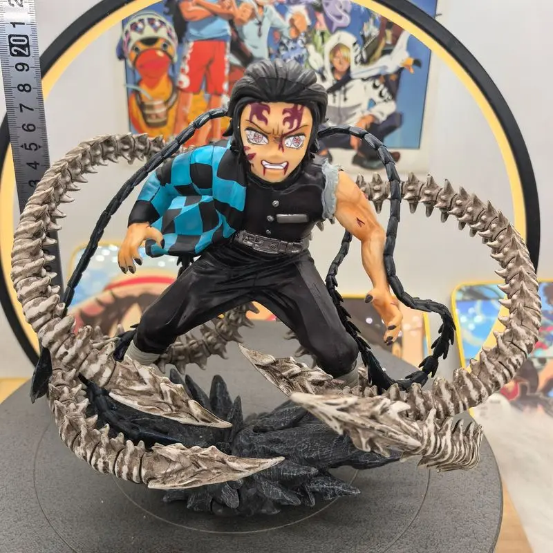 Фото Пятно Аниме Ghost Slayer Gk Ghost King Форма Уголь Джиро Сцена Статуя Коробка Ручная Модель Настольная Коллекция Украшений Мультфильм №2