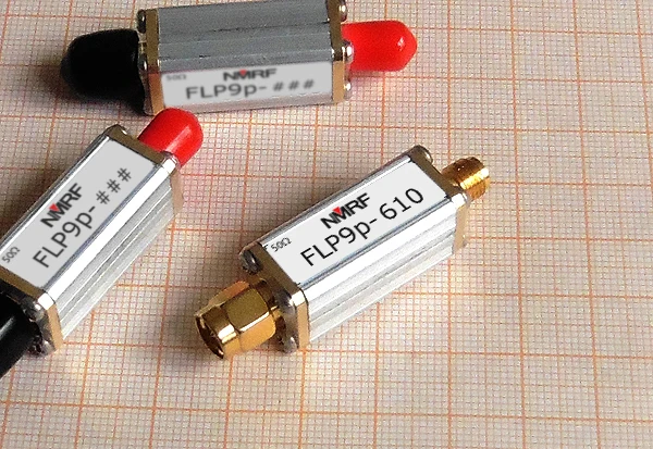 

610MHz 9-order Low-pass Filter, Small Size of Discrete Components, SMA Interface