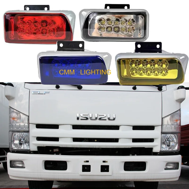 

1 Pair 10 LED New Design Fog Lamp Fit For ISUZU 700P Truck FogLight