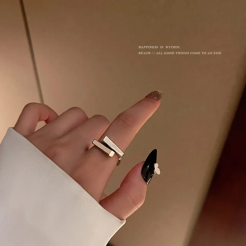 Корейская версия нового индивидуального улучшенного дизайна регулируемое двойное кольцо на указательный палец