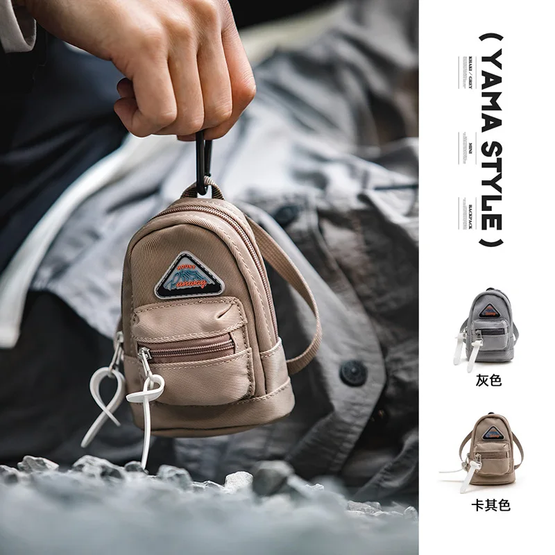 Maden Outdoor Mini Hanging Bag Travel Key Headset Phone Waist Bag Camping Small Crossbody Bag Nylon Card Wallet Casual Backpack