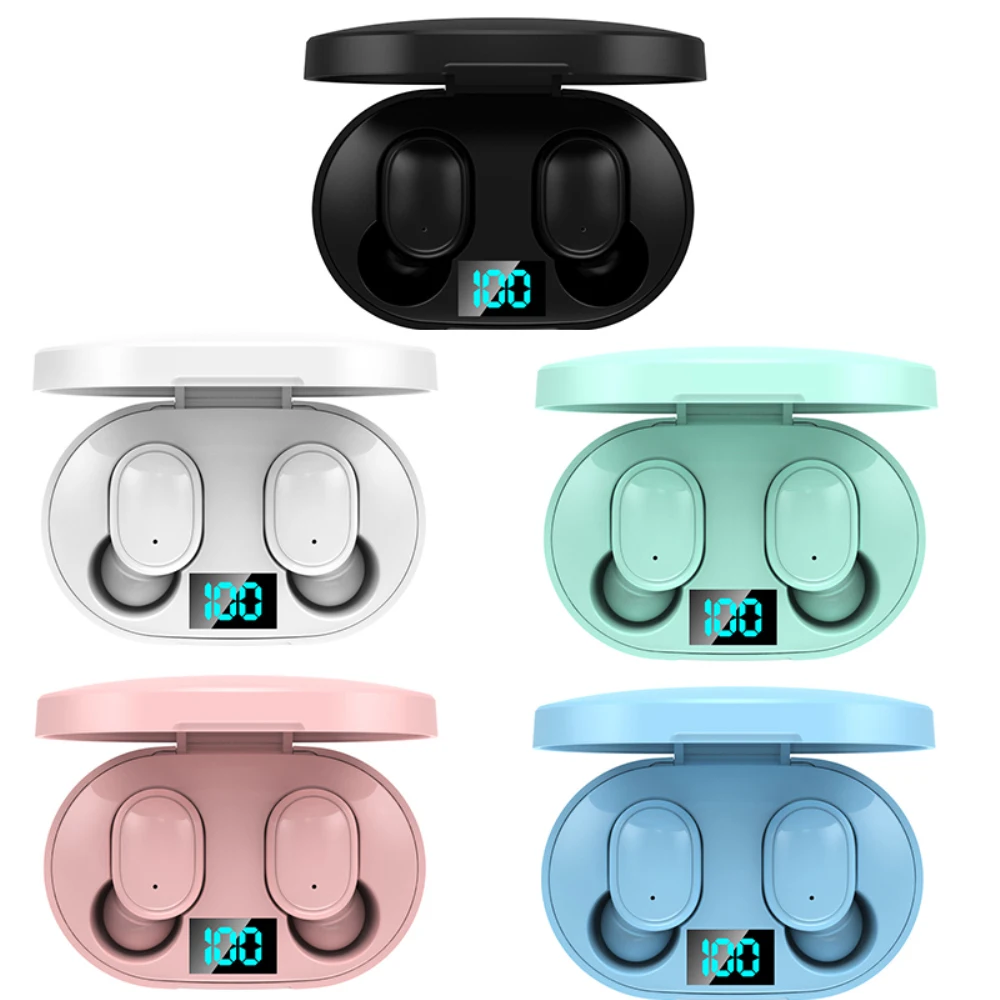 

Tws Headsets Waterproof With Microphone Music Headphones Stereo Sport Earbuds Wireless Bluetooth5.0 Earphones For Phone