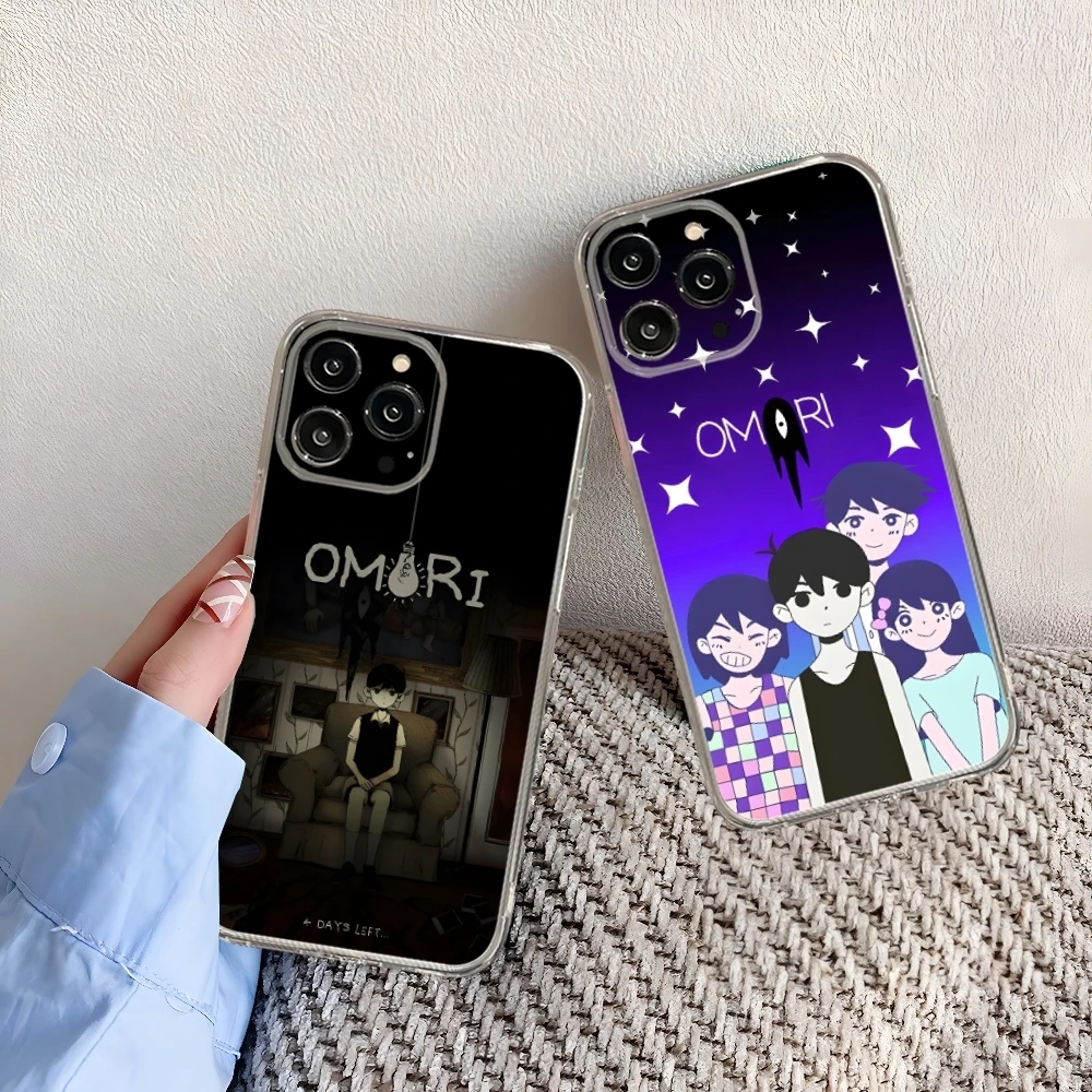 Чехол для телефона Omori Game Iphone 16 15 14 13 12 Pro Mini 11 Max Xr Xs Plus прозрачный силиконовый чехол
