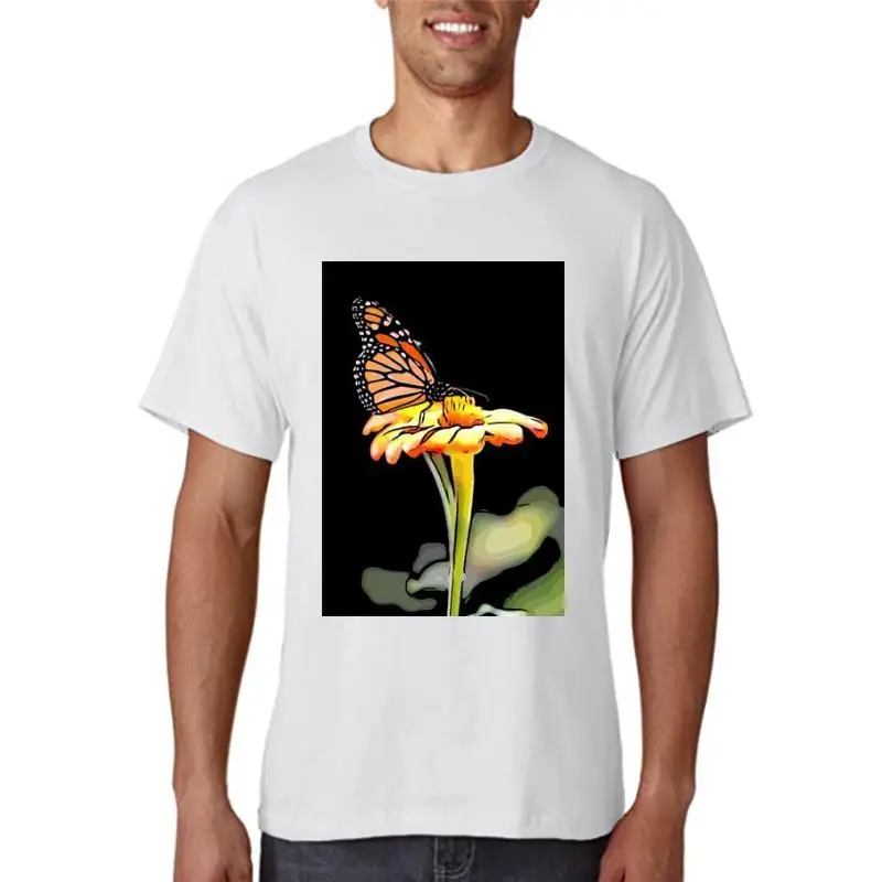 

Женская футболка в стиле 90-х с мультяшным принтом бабочки и цветов, модная футболка, женская футболка с коротким рукавом и графическим принт...