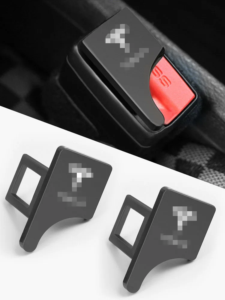 

2pc Hidden car seat belt buckle head for Tesla decorative products muffler universal type snap Interior Mouldings