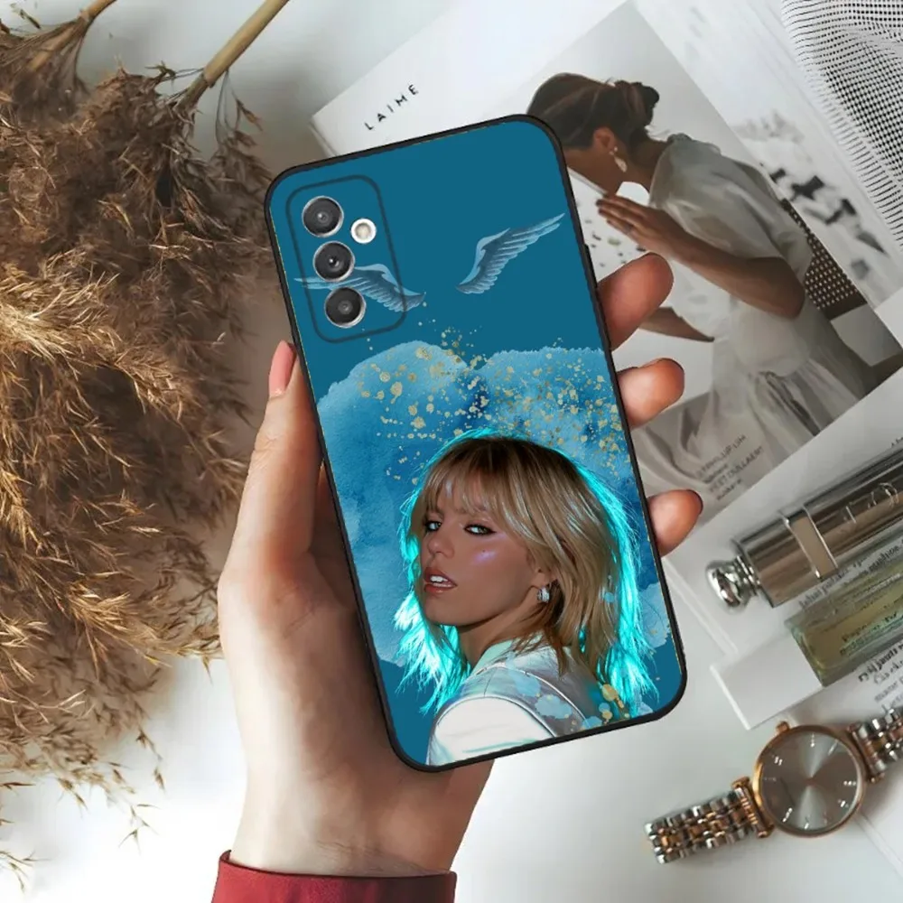 Чехол для телефона Singer R-Renee Rapp Samsung S24 23 22 30 21 10 9 Ultra Plus Lite FE 5G черный мягкий чехол