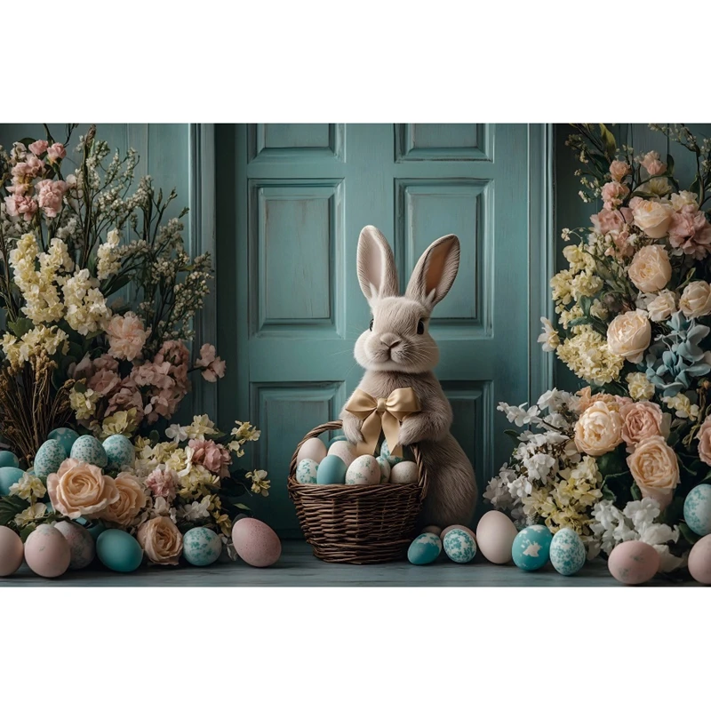 Фон для фотосъемки с пасхальными яйцами