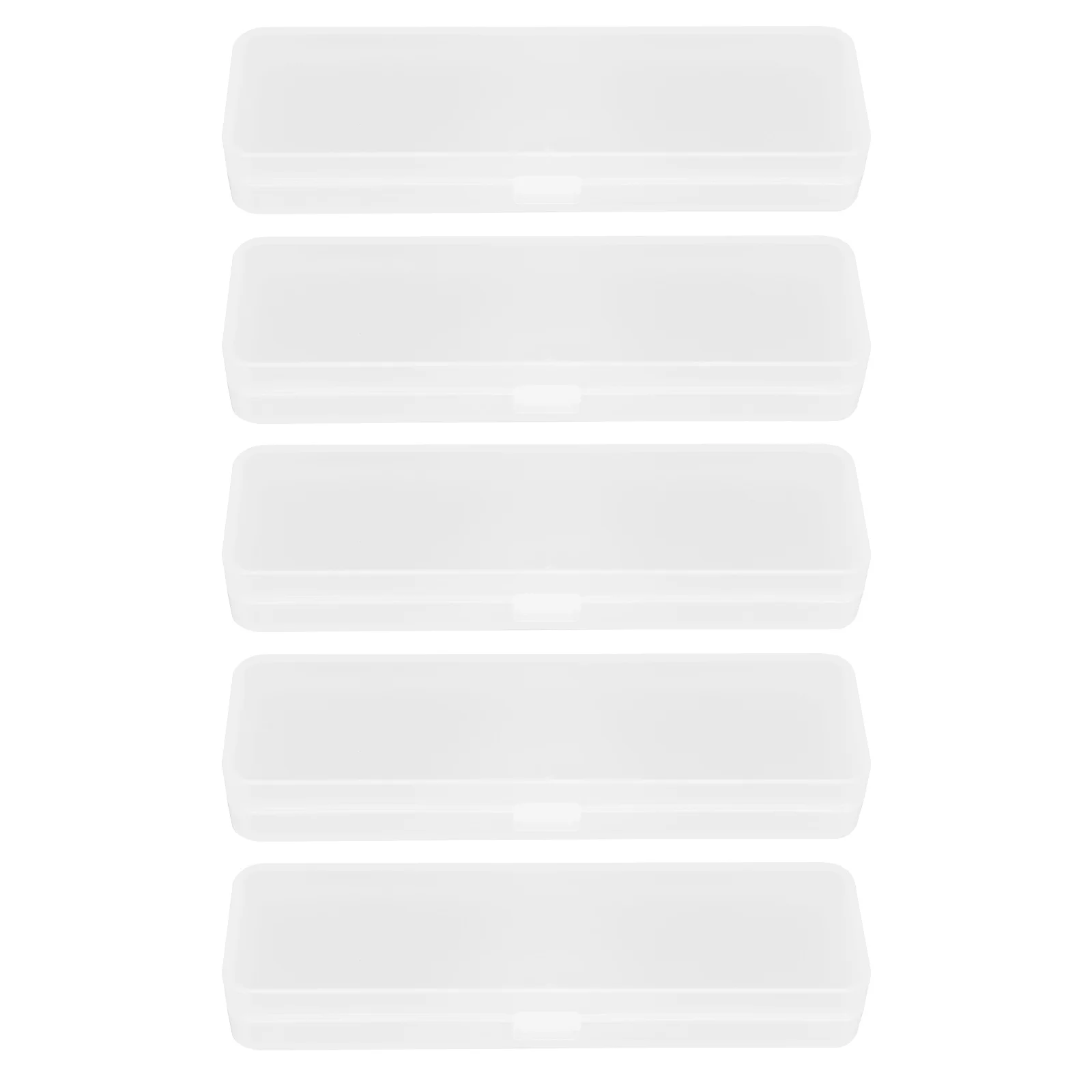 

5 Pcs Plastic Organizer Box Case Practical Holder Storage Stationery Student