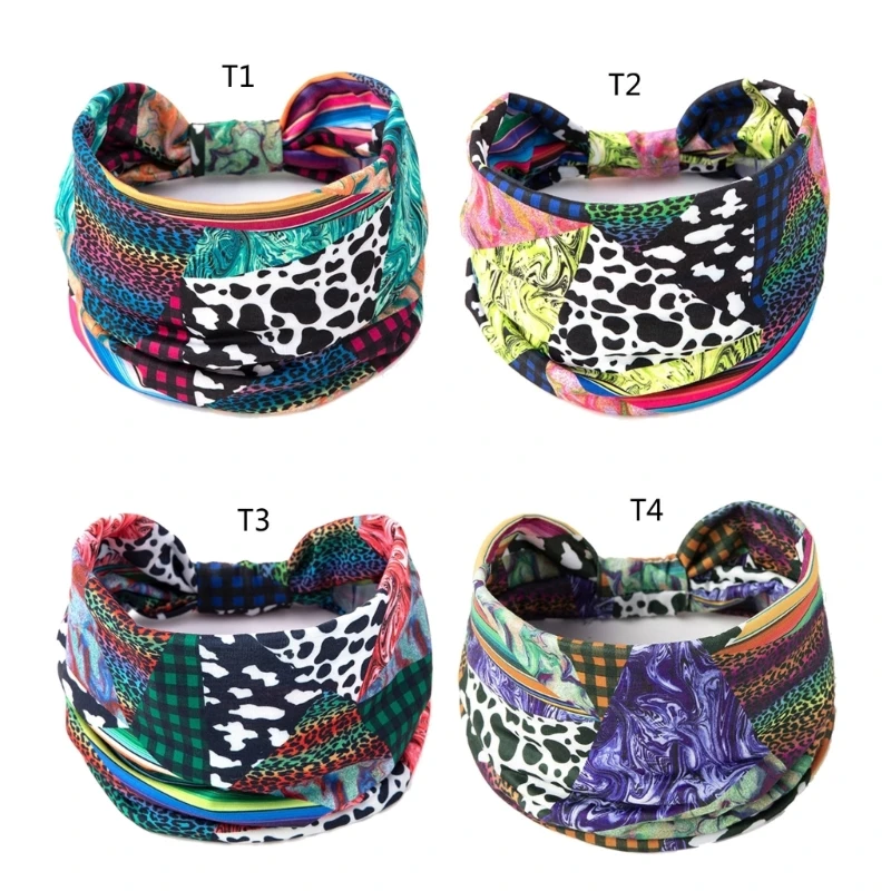 

Spa Yoga Headbands Woman Makeup and Washing Face Satin Knot Elastic Headband DropShip