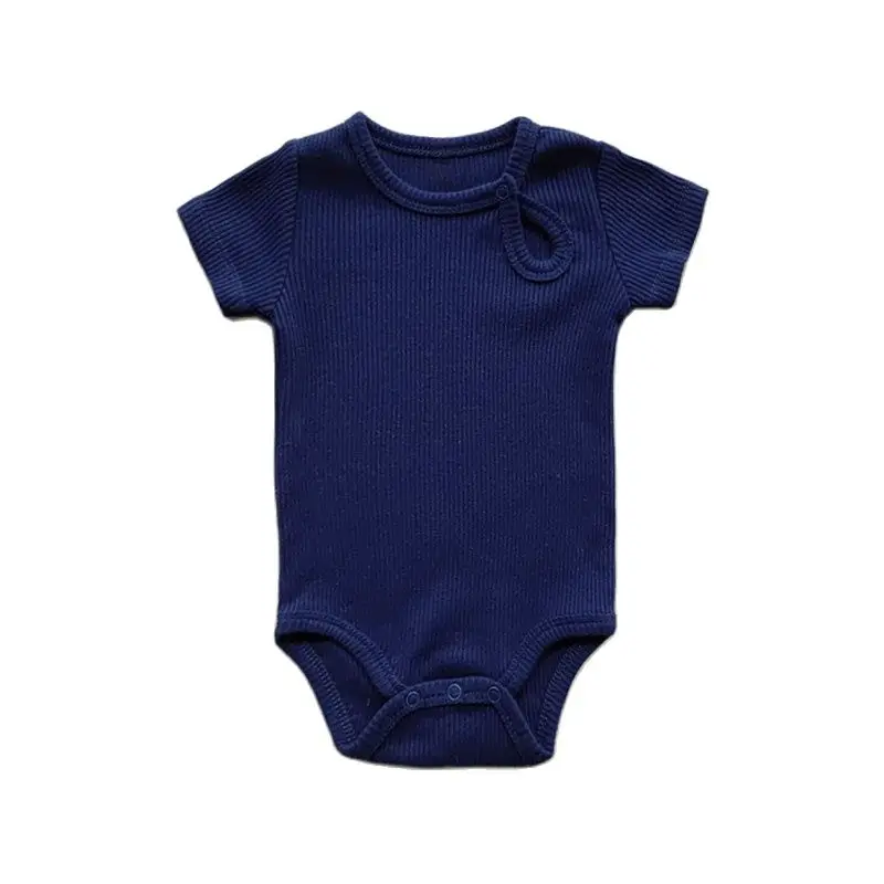 

Blue Baby Romper Summer Star Print Short Sleeve Baby Boy Triangle Bodysuits Toddler Boy Casual Clothes