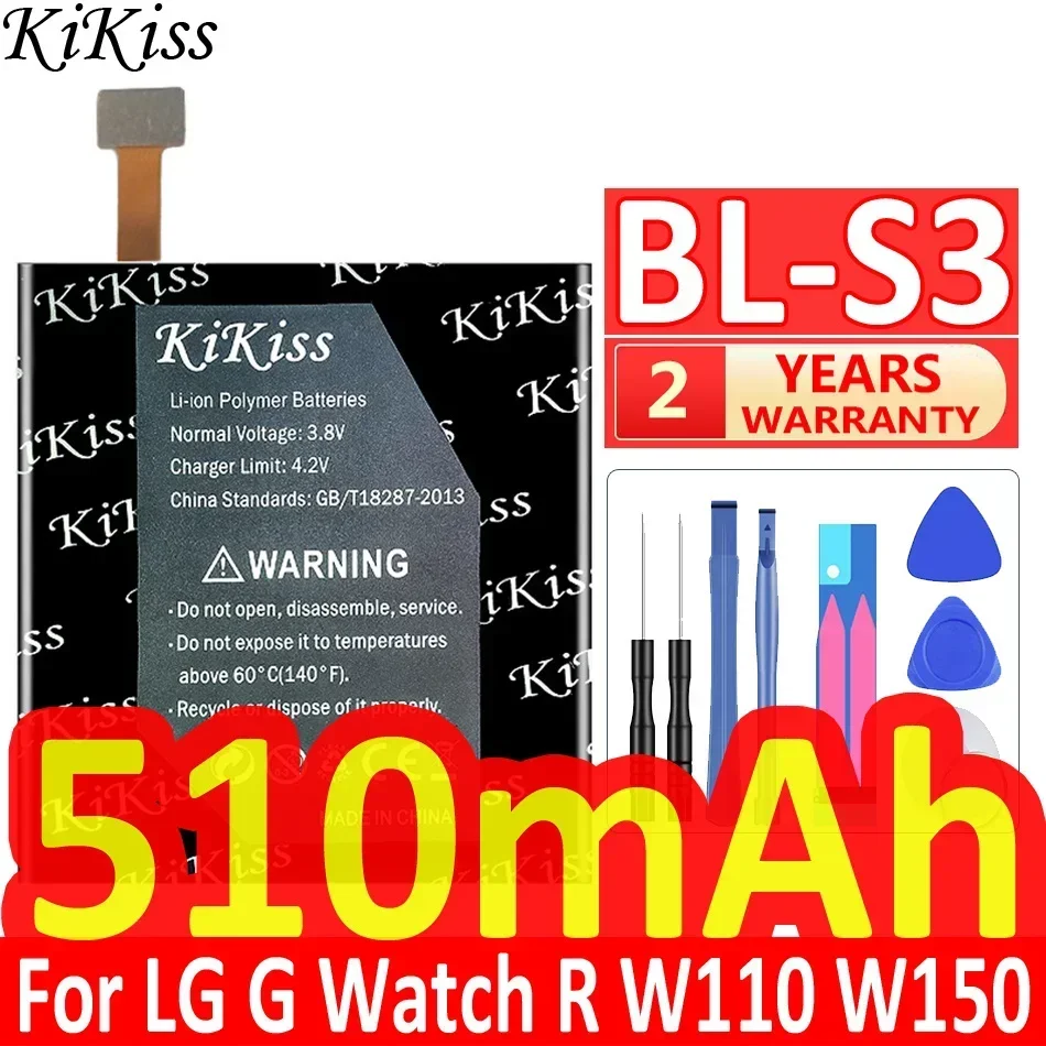 Аккумулятор BL-S3 BL-S6 BL-S4 Для LG G Watch R W110 W150 W100 W100KT W270/Urbane 2nd Edition LTE W200 W200A BL-S1 BL-S8