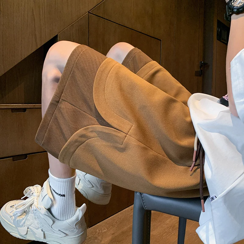 Модные мужские летние шорты 2024 Оригинальная одежда уличная мужская мешковатые